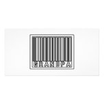 Barcode Grandpa Photo Greeting Card