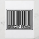 Barcode Hockey Coach Personalized Flyer