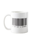 Barcode - I Am Not  A Number Coffee Mugs