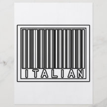 Barcode Italian Personalised Flyer