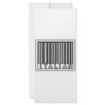 Barcode Italian rack cards