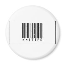 Barcode Knitter Fridge Magnets
