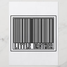 Barcode Little Brother Personalized Flyer