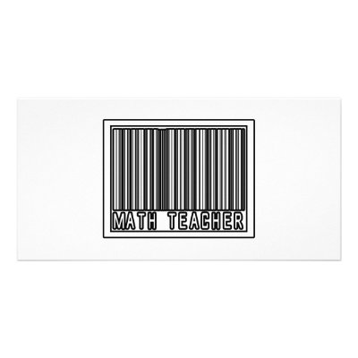 Barcode Math Teacher by mathteachershirts
