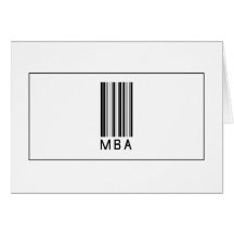Barcode MBA Greeting Cards