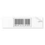 Barcode Mountain Biker Bumper Sticker