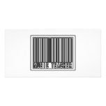 Barcode Music Teacher Custom Photo Card