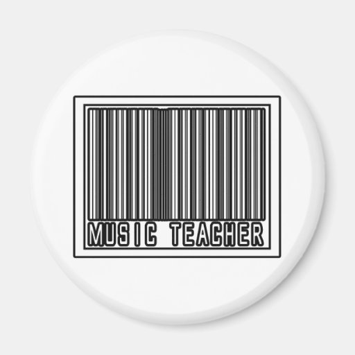 Barcode Music Teacher Magnets