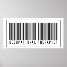 Barcode Occupational Therapist Poster