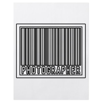 Barcode Photographer by Photographer_Shirts