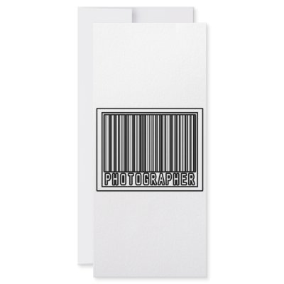 Barcode Photographer by Photographer_Shirts