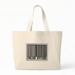 Barcode Police Officer Tote Bags