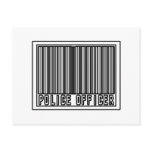 Barcode Police Officer