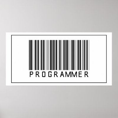 Barcode Programmer Print by crazygoodstuff