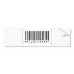 Barcode Projectionist bumper stickers