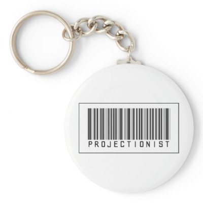 Barcode Projectionist Keychain by crazygoodstuff