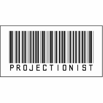 Barcode Projectionist Cut Out by crazygoodstuff
