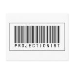 Barcode Projectionist postcards