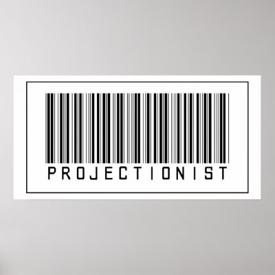Barcode Projectionist Print by crazygoodstuff