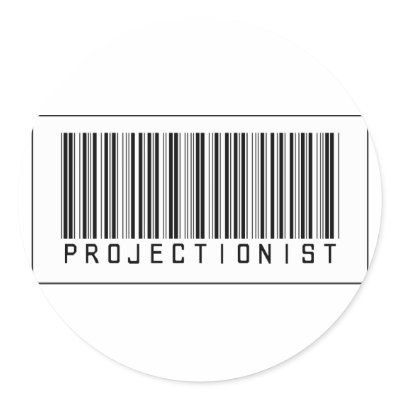 Barcode Projectionist Stickers by crazygoodstuff