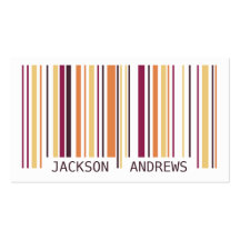 Barcode - Purple Business Card