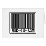 Barcode Son-In-Law Greeting Cards