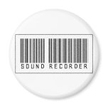 Barcode Sound Recorder Magnet