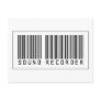 Barcode Sound Recorder Postcard