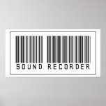 Barcode Sound Recorder Print
