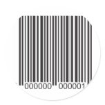 Barcode Round Stickers