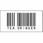 Barcode Tea Drinker photo sculptures