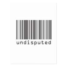 Barcode - Undisputed Postcard