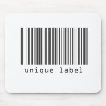 Barcode - Unique Label Mousepads