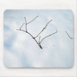 Bare branches sticking out of the snow mousepads