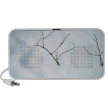 Bare branches sticking out of the snow mp3 speaker