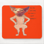 bare cat mousepads