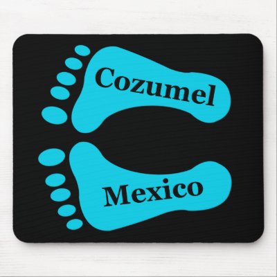 Bare Feet Cozumel Mexico Mousepads by sqarehead