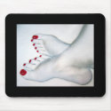 Bare Feet Drawing Foot Fetish Mousepad