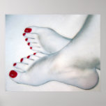 Bare Feet Drawing Foot Fetish Poster