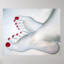 Bare Feet Drawing Foot Fetish Poster posters