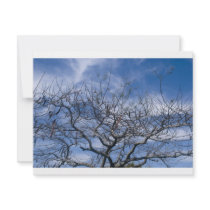 BARE TREE AND SKY CUSTOM INVITATIONS