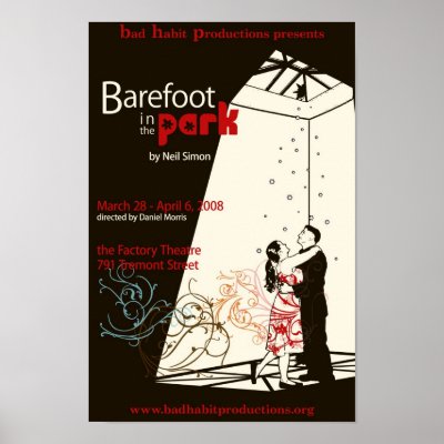 Barefoot in the Park poster by badhabitproductions