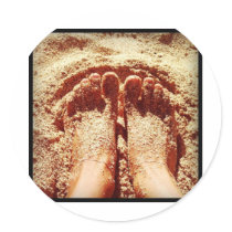 Barefoot lifestyle Photo by Daniela Power Sticker