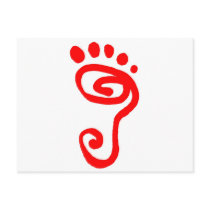 Barefoot Runner Post Card