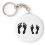 barefoot sleeping icon keychain