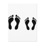 barefoot sleeping icon post card