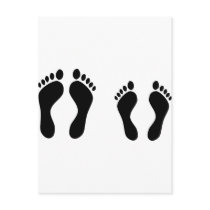 barefoot sleeping icon post card
