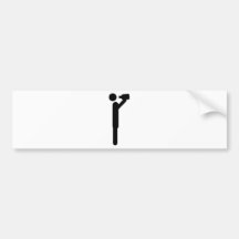 barfly icon bumper stickers