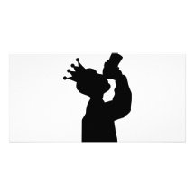 barfly king icon photo card template