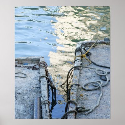 Barges and Water Print by SeeRealPhotos